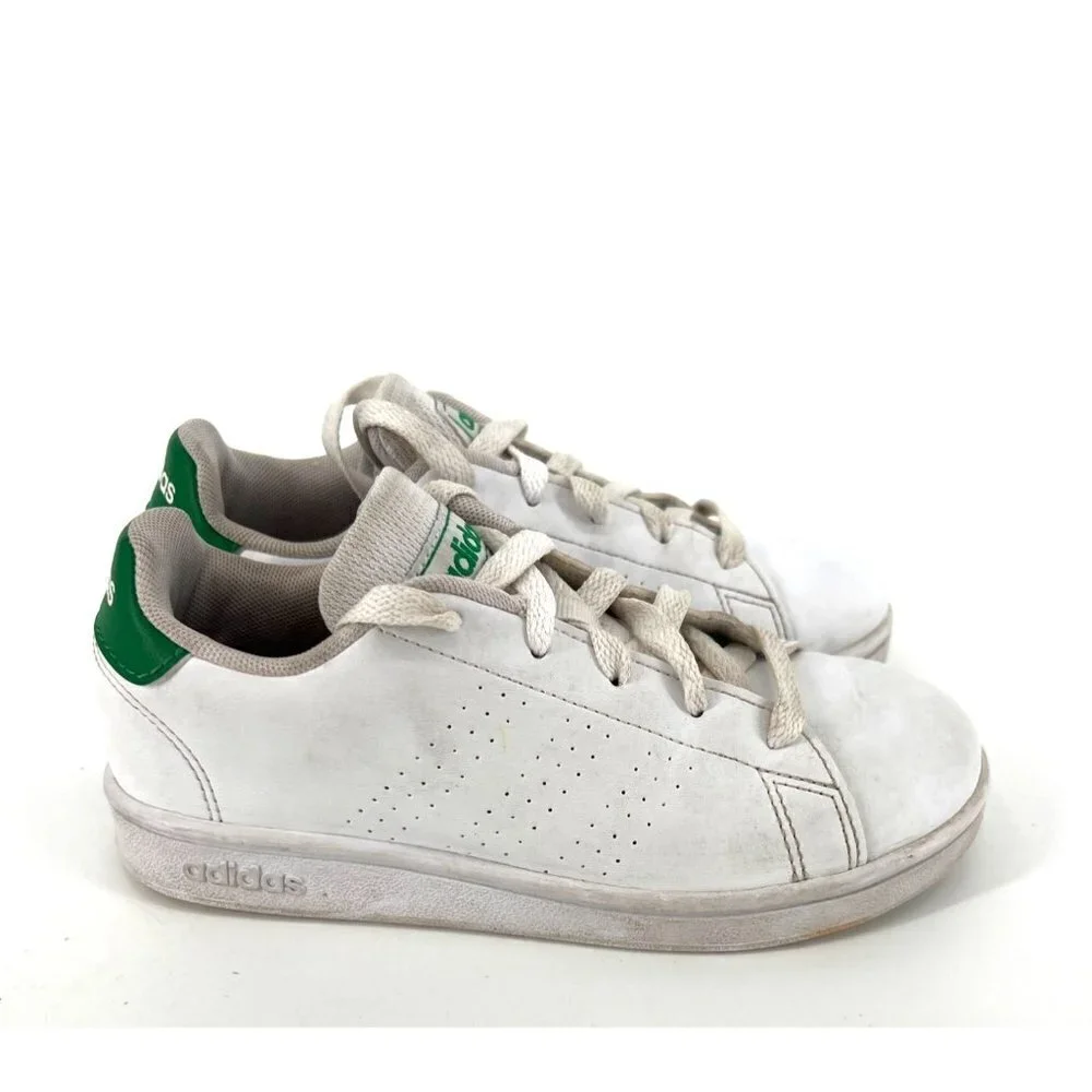 Adidas Originals Kids Sneakers Size 13 White and Green